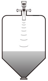 智能雷達(dá)液位計錐形罐安裝示意圖